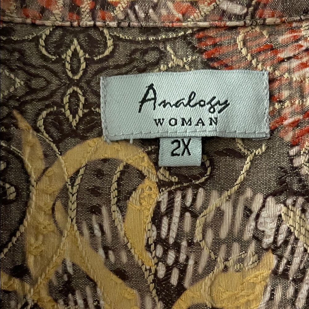 Colorful Patterned Jean Jacket - Picture 2 of 9